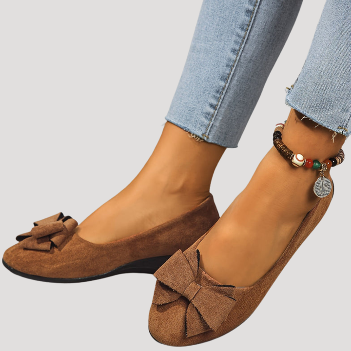 Magnolia | Women's Bow Wedge Flats - Black - Image 22