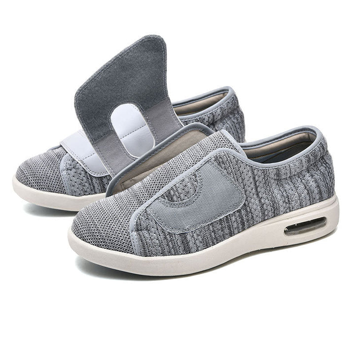 Magnus | Men's Extra Wide Diabetic Walking Shoes - Grey - Image 1
