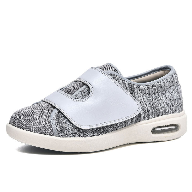 Magnus | Men's Extra Wide Diabetic Walking Shoes - Grey - Image 2