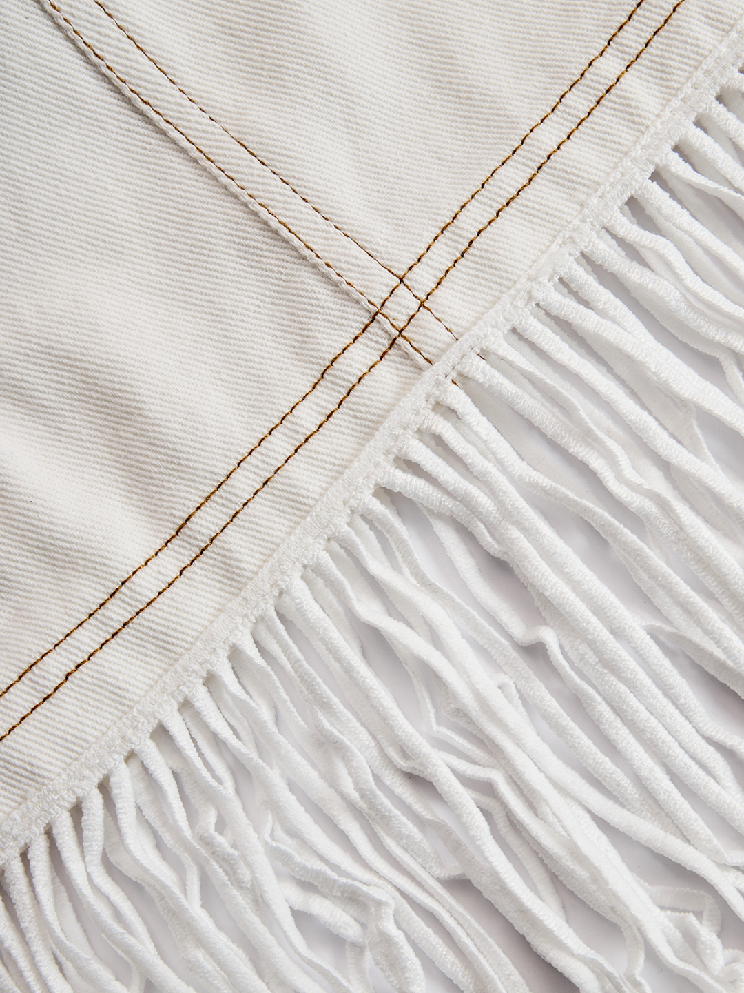 Marissa | Women's Fringe Mini Dress - Beige - Image 5