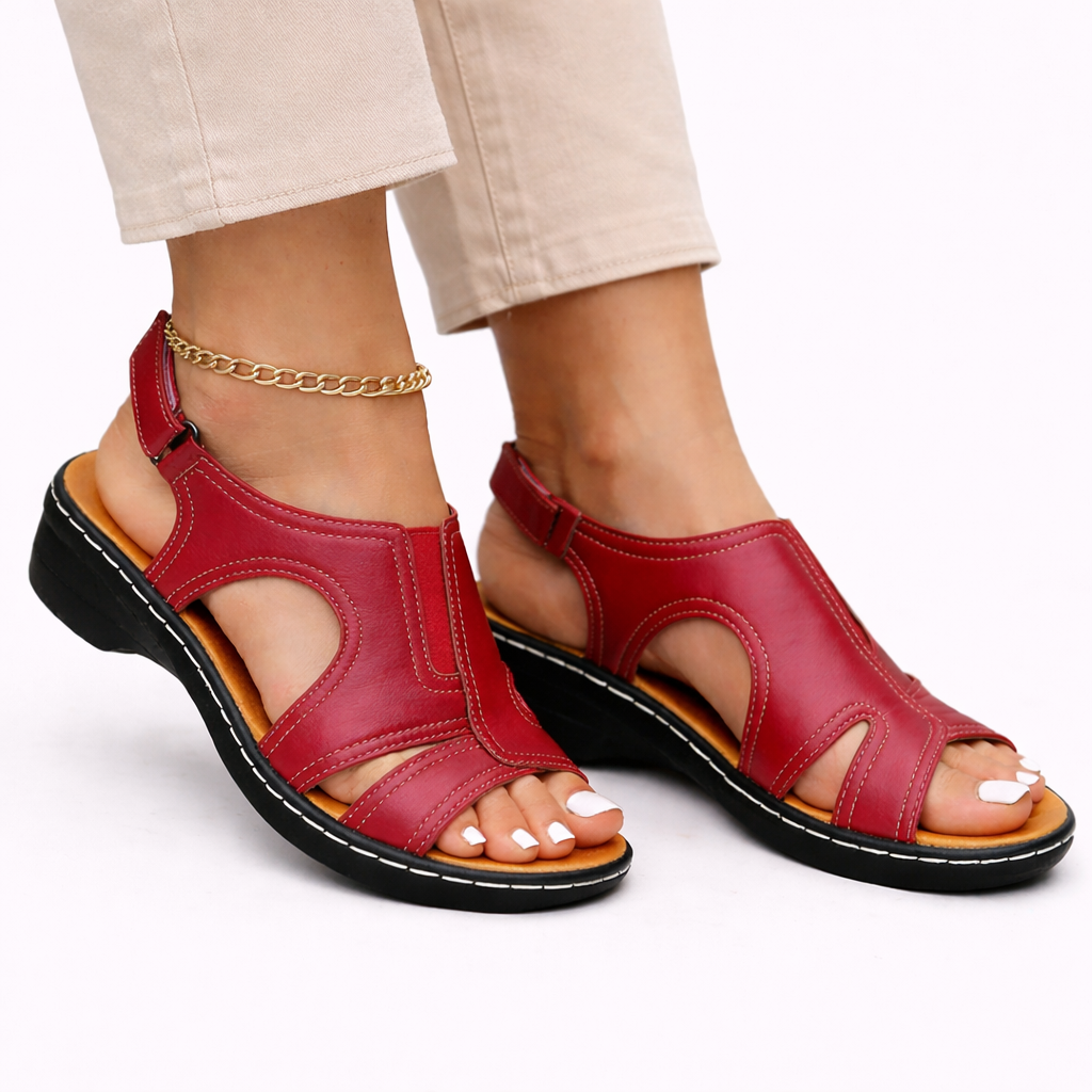 Maxine | Women's Supportive Comfort Sandals - Black - Image 3