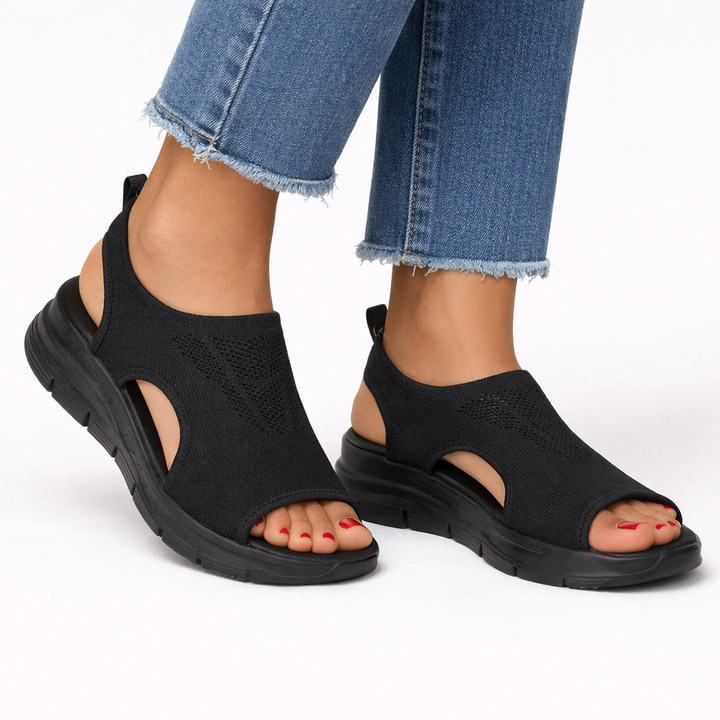 Minerva | Women's Slip On Walking Sneakers - Navy - Image 2
