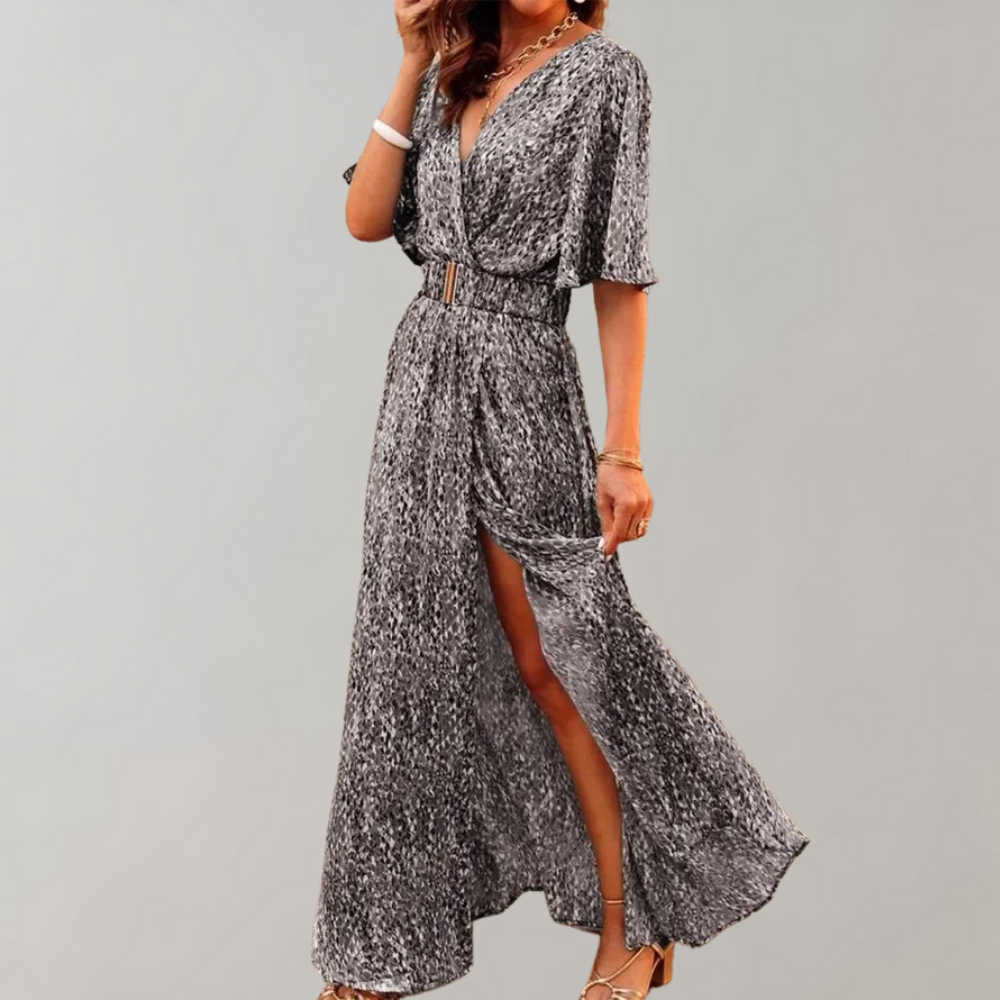Nyx | Women's Abstract Print Wrap Mini Dress - Image 2