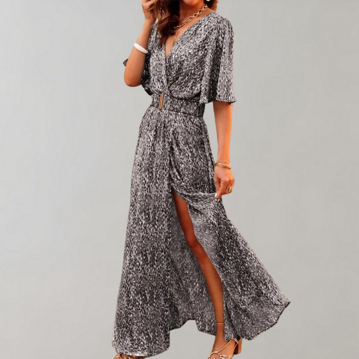 Nyx | Women's Abstract Print Wrap Mini Dress - Image 2
