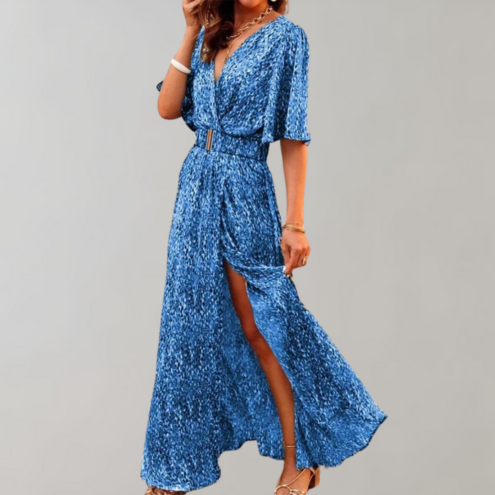 Nyx | Women's Abstract Print Wrap Mini Dress - Image 4
