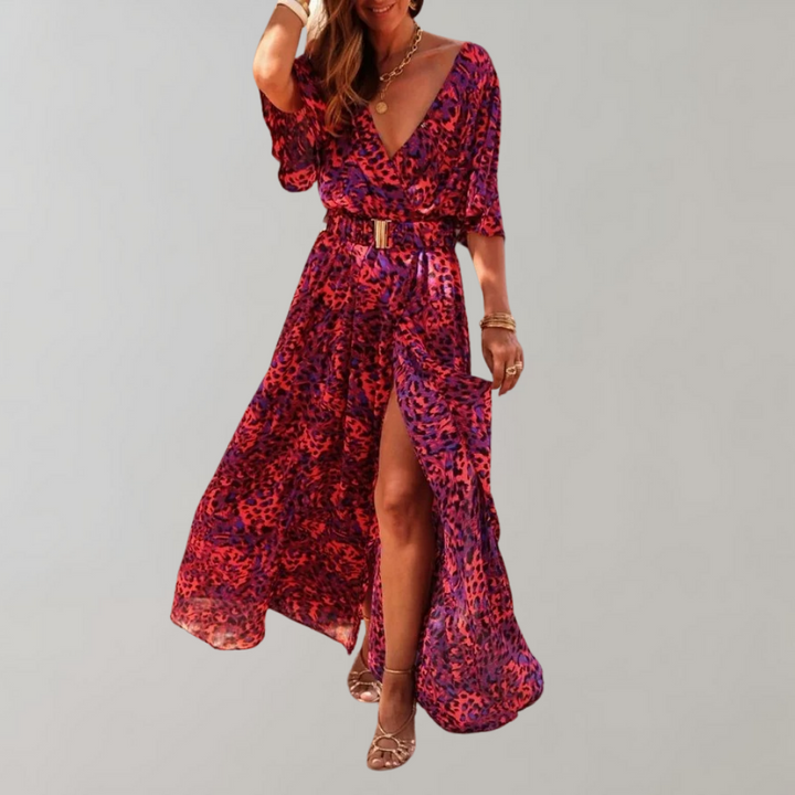 Nyx | Women's Abstract Print Wrap Mini Dress - Image 6