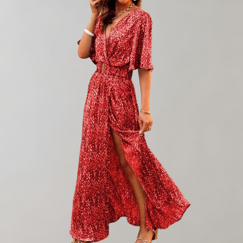 Nyx | Women's Abstract Print Wrap Mini Dress - Image 7