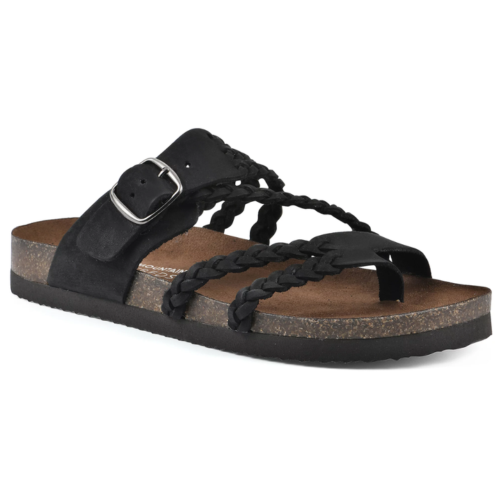 Octavia | Women's Braided Buckle Sandals - Green - Image 7