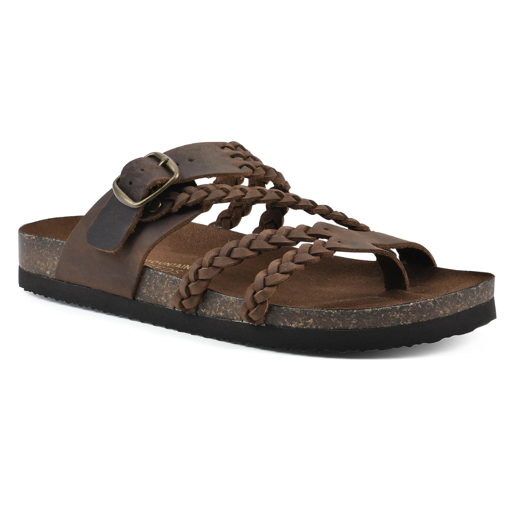 Octavia | Women's Braided Buckle Sandals - Green - Image 8