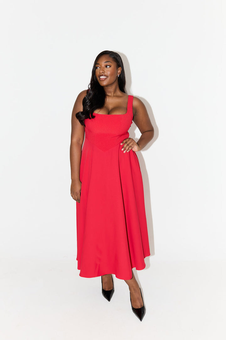 Angela™ | Timeless Flowy Midi Dress