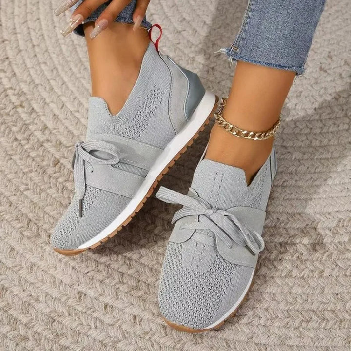Ophelia | Women's Bow Slip-On Sneakers - Black - Image 3
