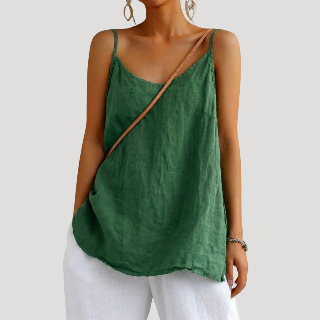 Ophelia | Women's V-Neck Sleeveless Camisole - Purple - Image 5