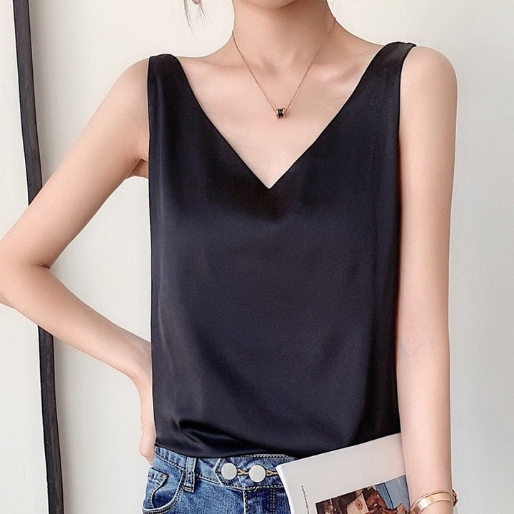 Orina | Women's V-Neck Sleeveless Tank Top - Image 1