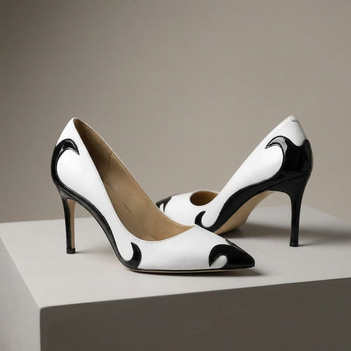 Ottoline | Women's Pointed Toe Stiletto Pumps - White - Image 11