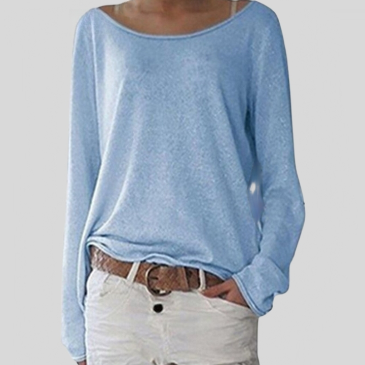 Pernille | Women's Round Neck Long Sleeve Top - Image 2