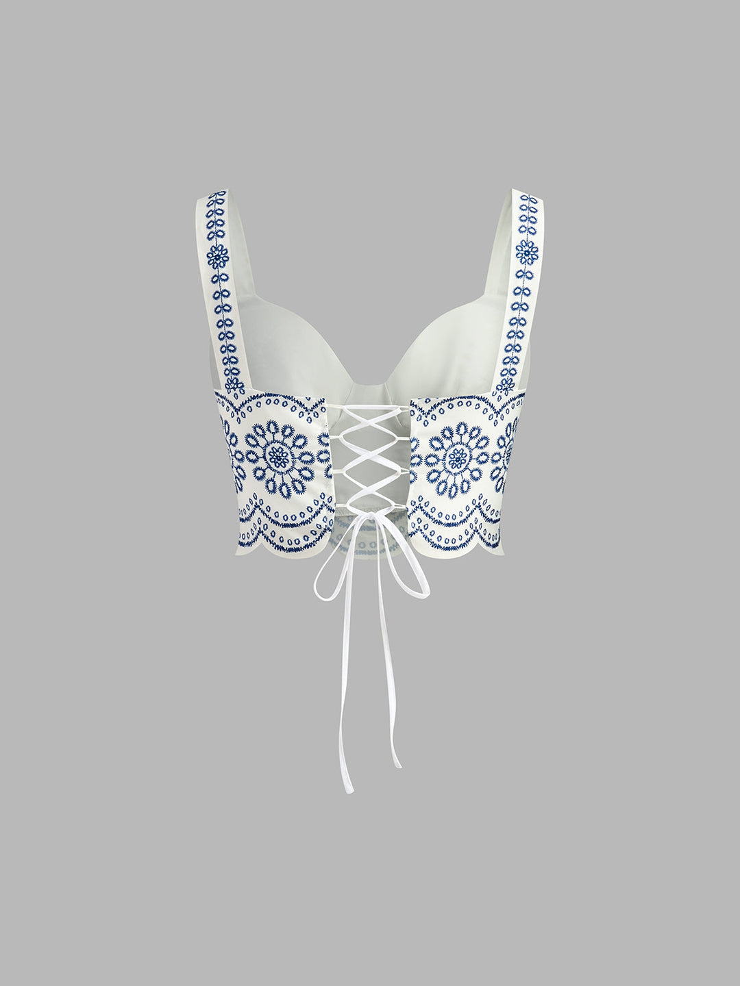 Santorini | Women's Embroidered Crop Top & Maxi Skirt Co-Ord Set