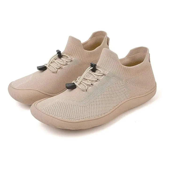 Riordan | Women's Knit Barefoot Sneaker Low Top - Light Grey - Image 12