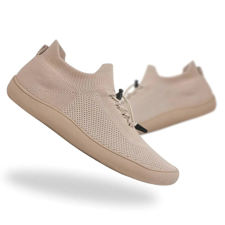 Riordan | Women's Knit Barefoot Sneaker Low Top - Light Grey - Image 7