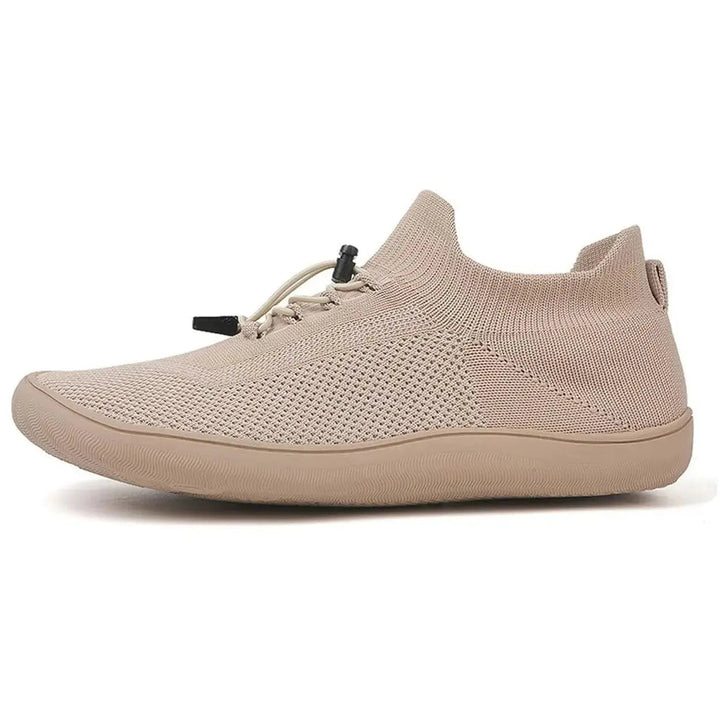 Riordan | Women's Knit Barefoot Sneaker Low Top - Light Grey - Image 8