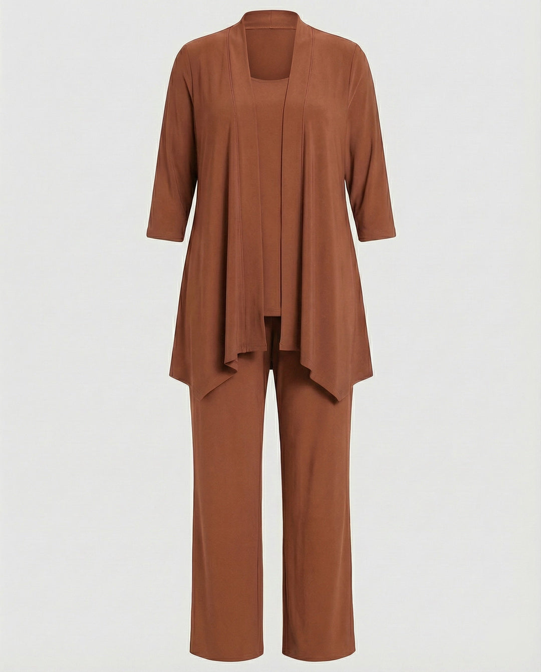 Rowena | Women's 3 Piece Pant Suit Set - Purple - Image 4