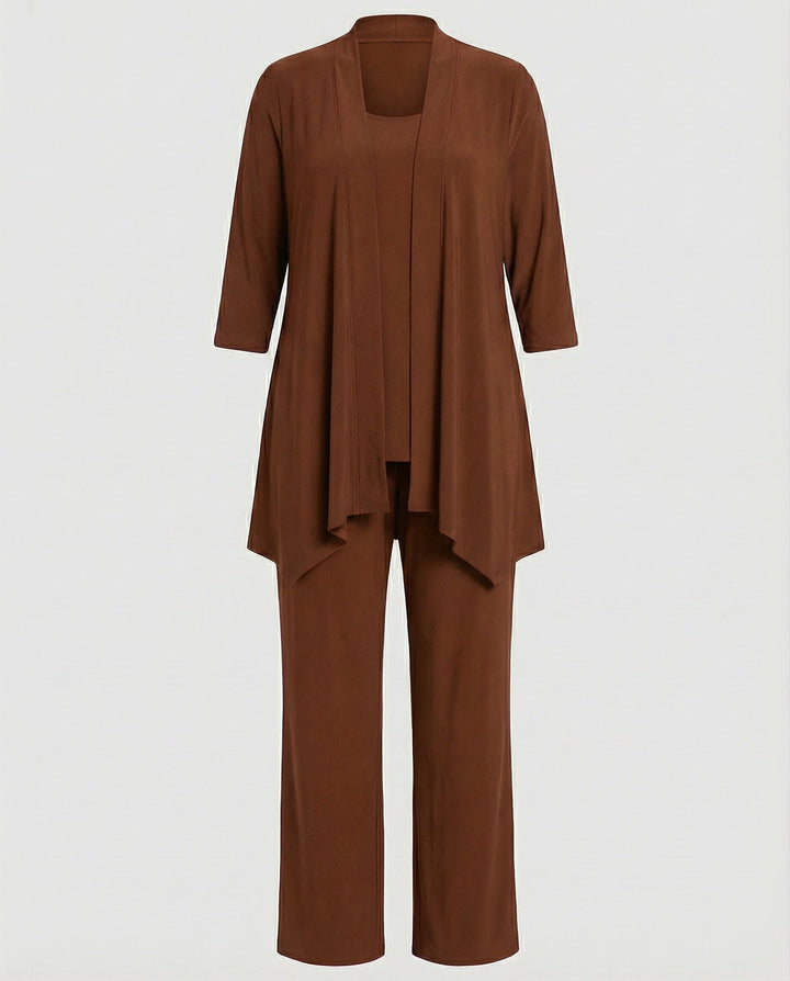 Rowena | Women's 3 Piece Pant Suit Set - Purple - Image 8