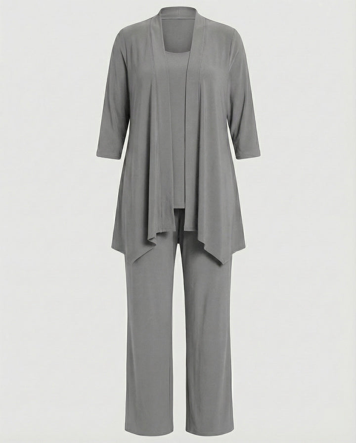 Rowena | Women's 3 Piece Pant Suit Set - Purple - Image 9