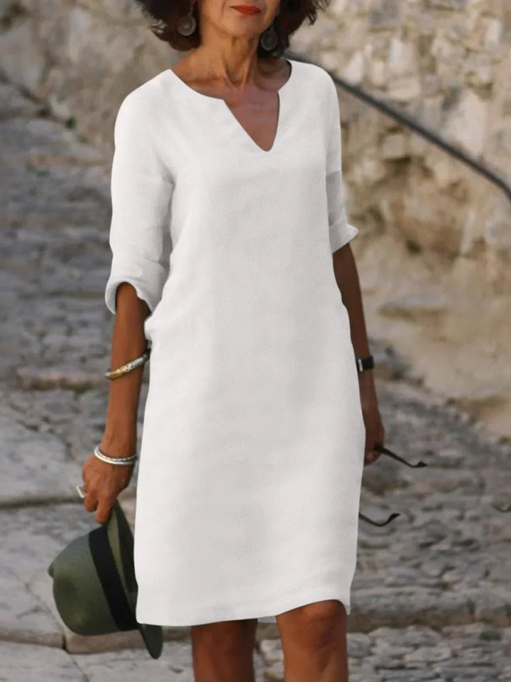Skylar™ | Elegant Dress with V-Neck