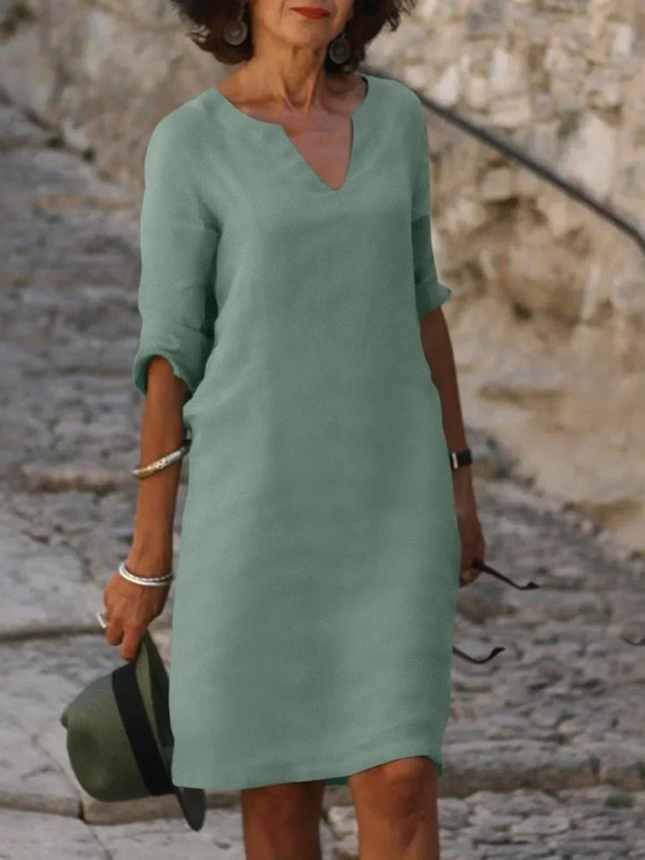 Skylar™ | Elegant Dress with V-Neck