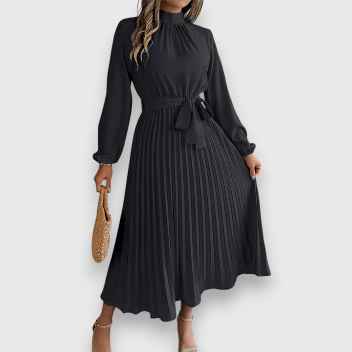 Rebecca™ | Elegant Pleated Midi Dress