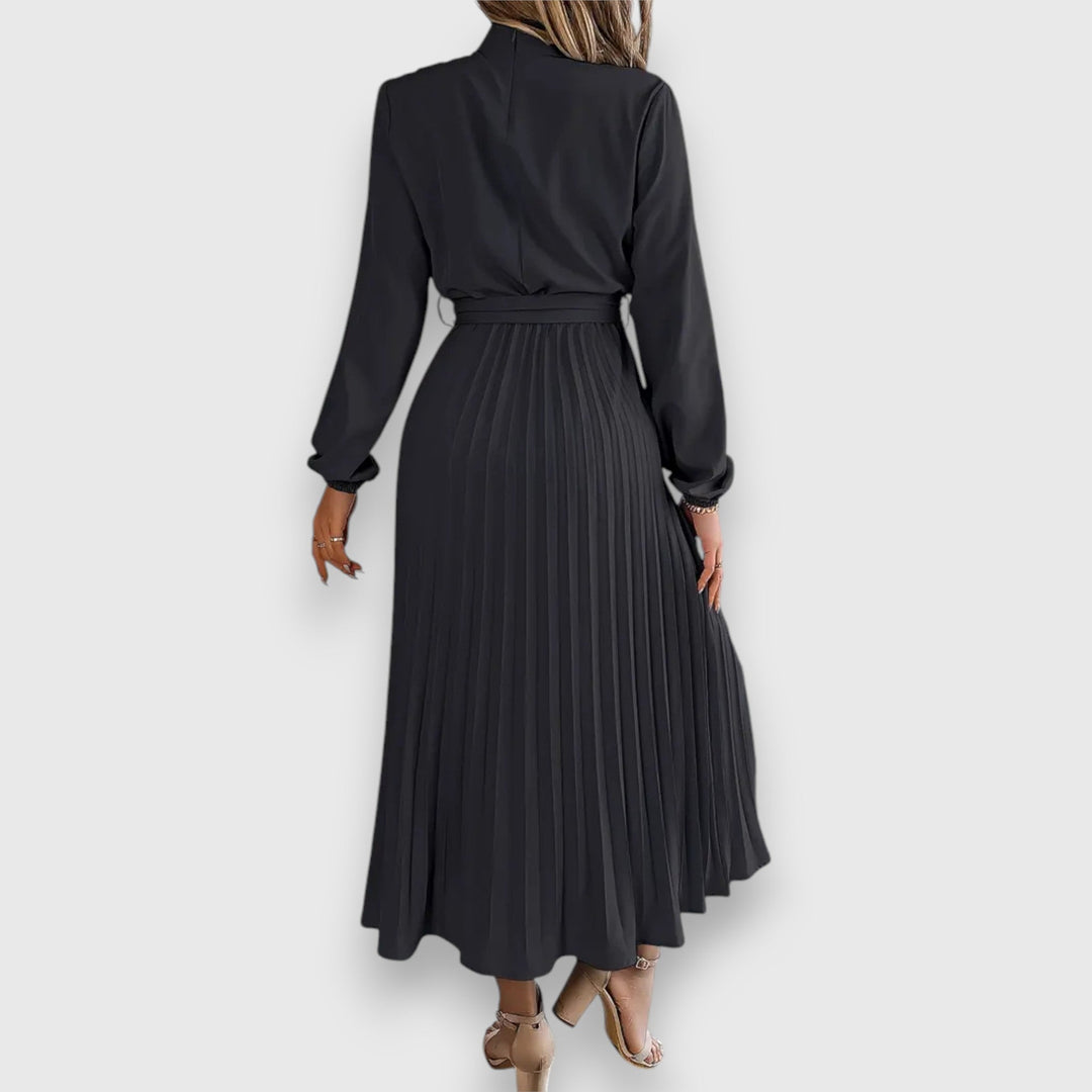 Rebecca™ | Elegant Pleated Midi Dress