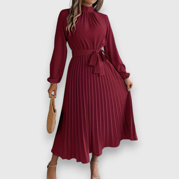 Rebecca™ | Elegant Pleated Midi Dress