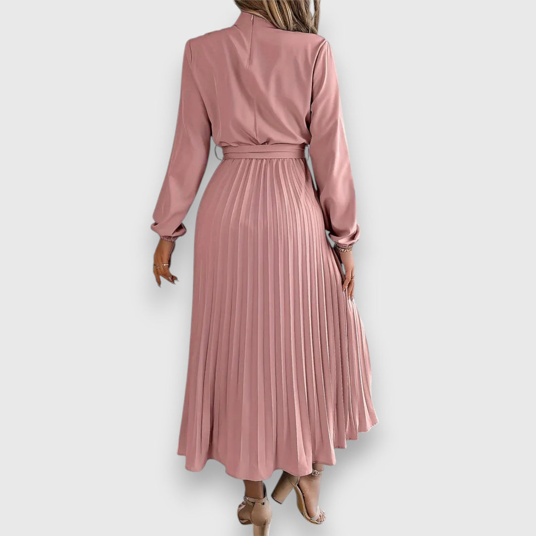 Rebecca™ | Elegant Pleated Midi Dress