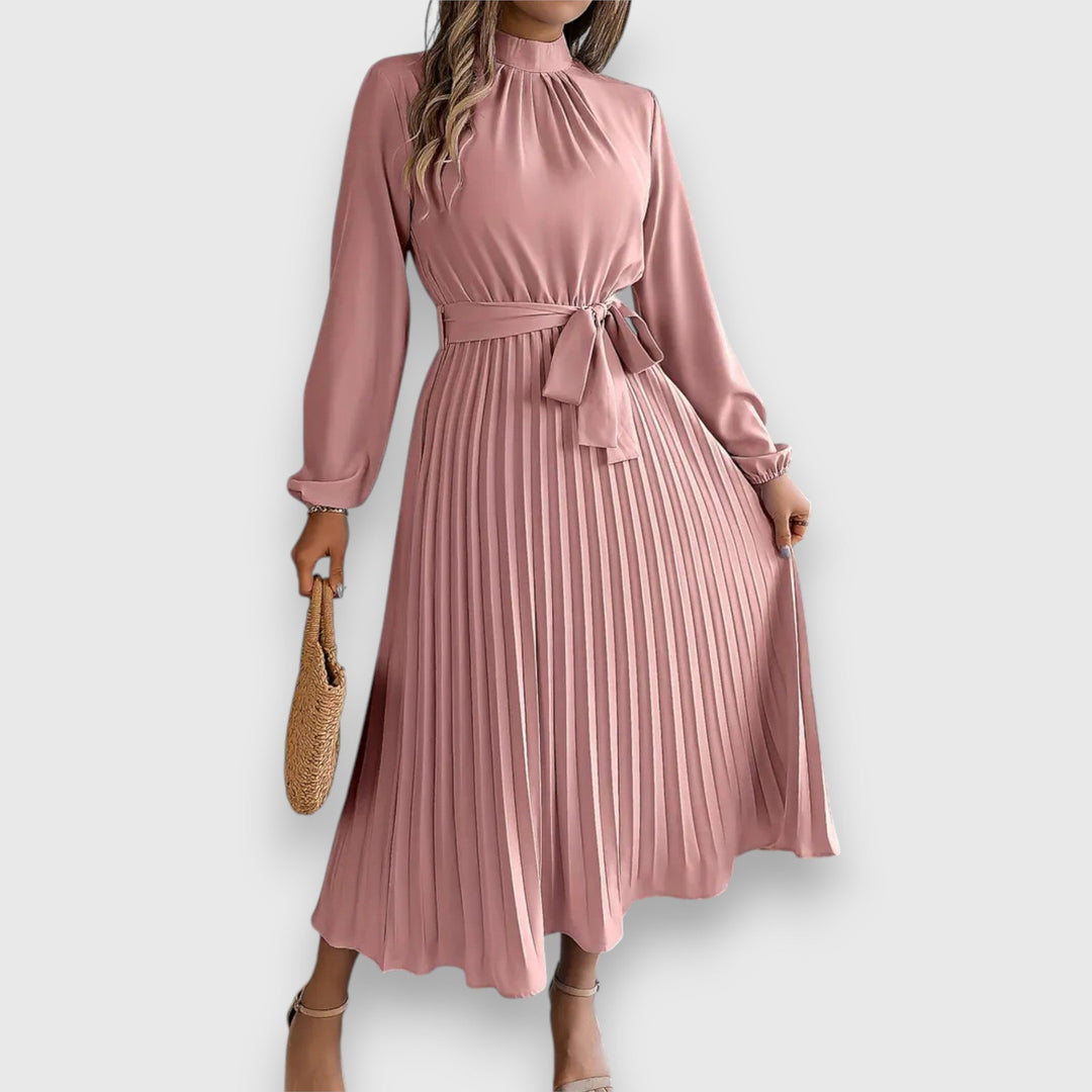 Rebecca™ | Elegant Pleated Midi Dress