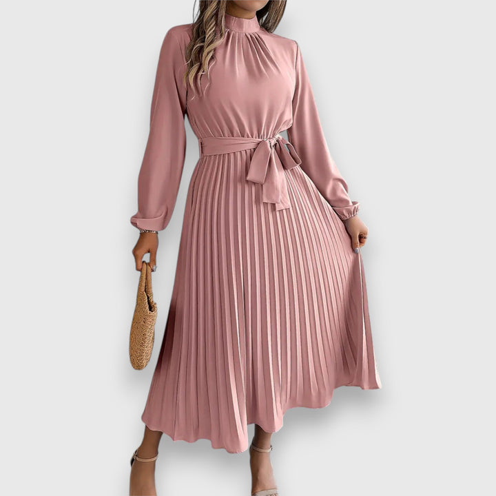 Rebecca™ | Elegant Pleated Midi Dress
