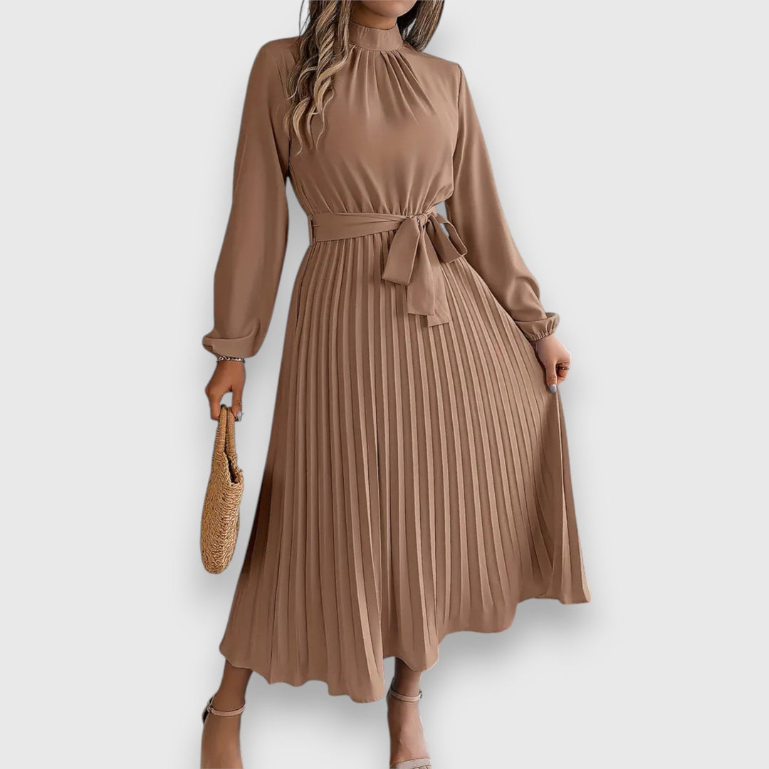 Rebecca™ | Elegant Pleated Midi Dress