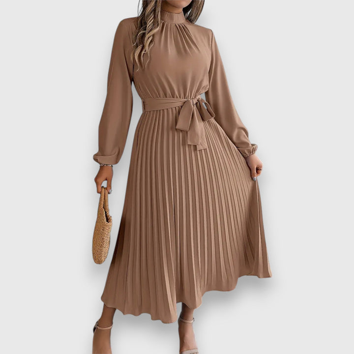 Rebecca™ | Elegant Pleated Midi Dress