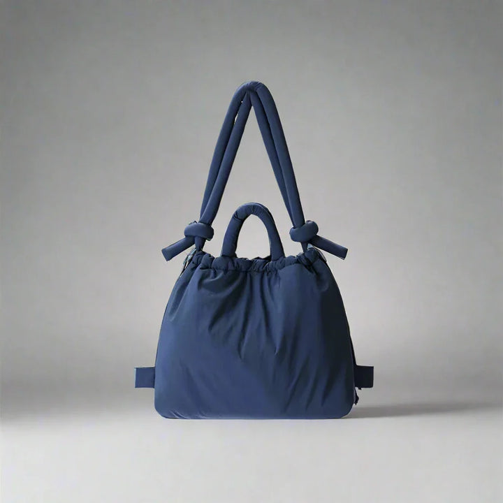 Sienna | Women's Quilted Puffer Tote Bag - Beige - Image 13