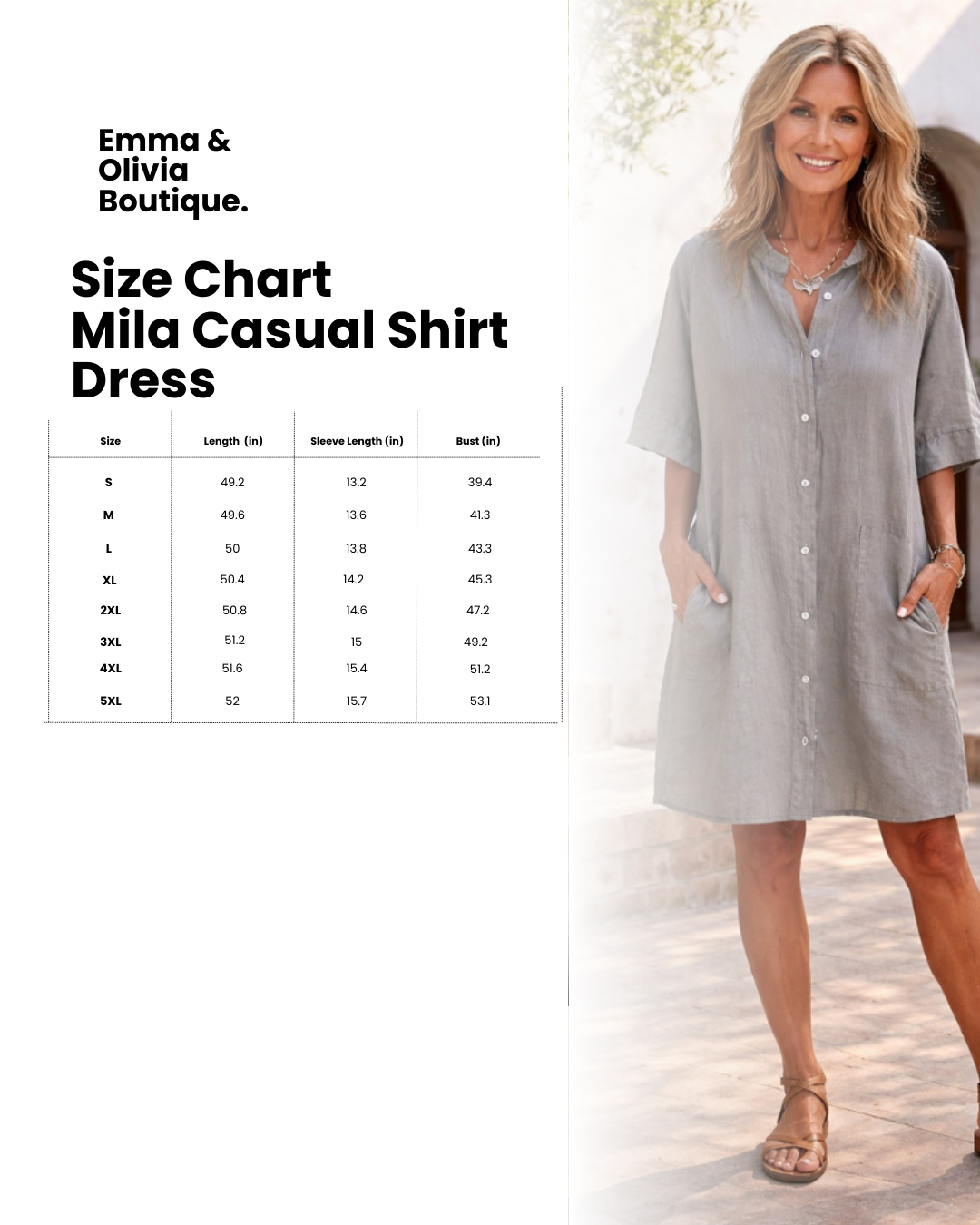Sloane | Women's Button Front Midi Dress - Grey - Image 7