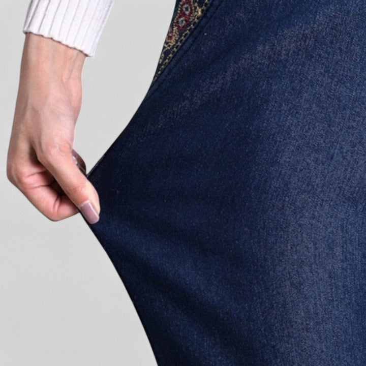 Marian™ | Women's Stretch Jeans with Side Pockets and Elastic Waist