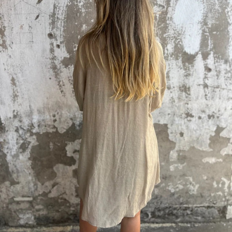 Funa | Women's Two-Piece Button-Up Shirt and Pants Set
