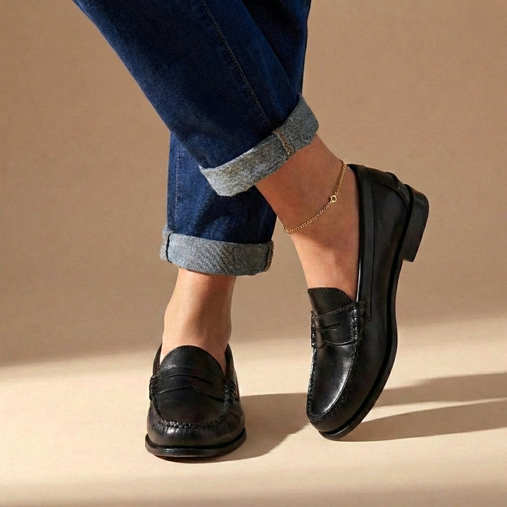 Tansy | Women's Classic Penny Loafer Flat Slip-On Shoe - Brown - Image 4