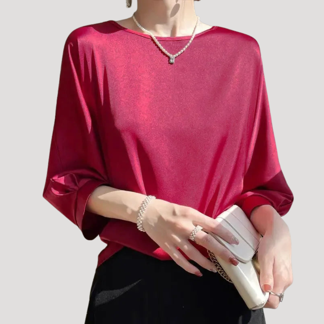 Xanthe | Women's Long Sleeve Relaxed Fit Blouse - White - Image 10