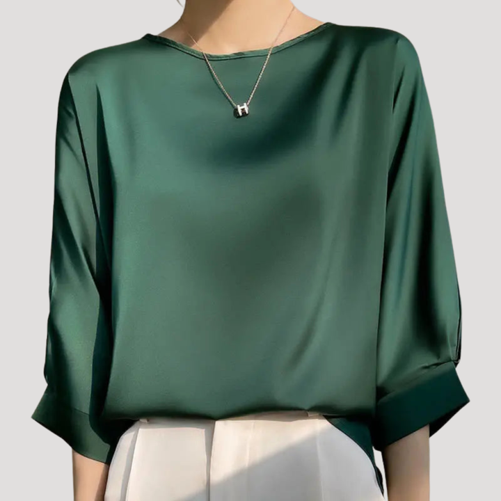 Xanthe | Women's Long Sleeve Relaxed Fit Blouse - White - Image 8
