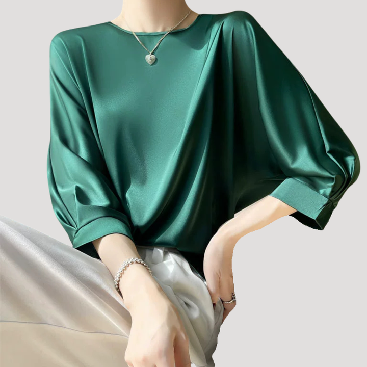 Xanthe | Women's Long Sleeve Relaxed Fit Blouse - White - Image 9