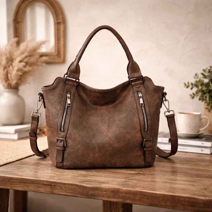 Zara | Women's Brown Crossbody Shoulder Bag - Brown - Image 10