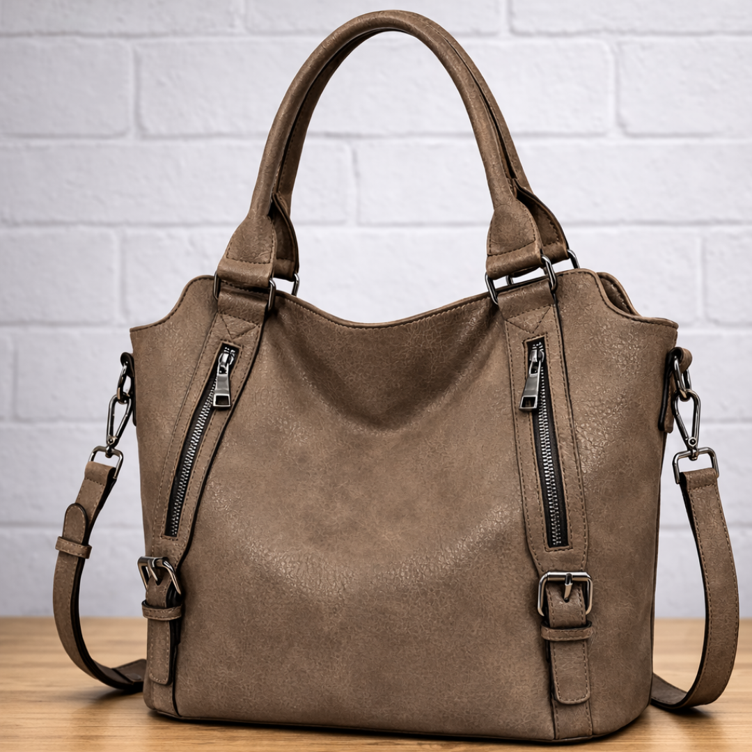 Zara | Women's Brown Crossbody Shoulder Bag - Brown - Image 3