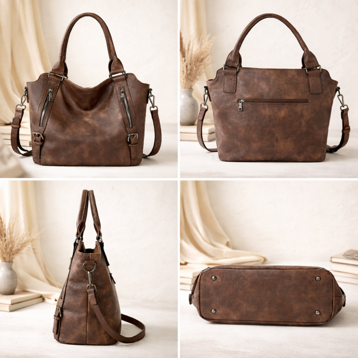 Zara | Women's Brown Crossbody Shoulder Bag - Brown - Image 8