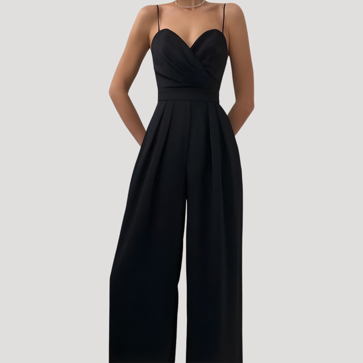 Zelda | Women's Sweetheart Wide Leg Jumpsuit - Teal - Image 6