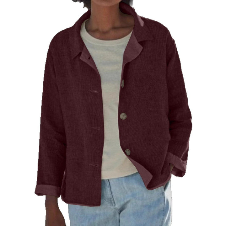 Zephyra | Women's Casual Long Sleeve Button Front Jacket - Image 5