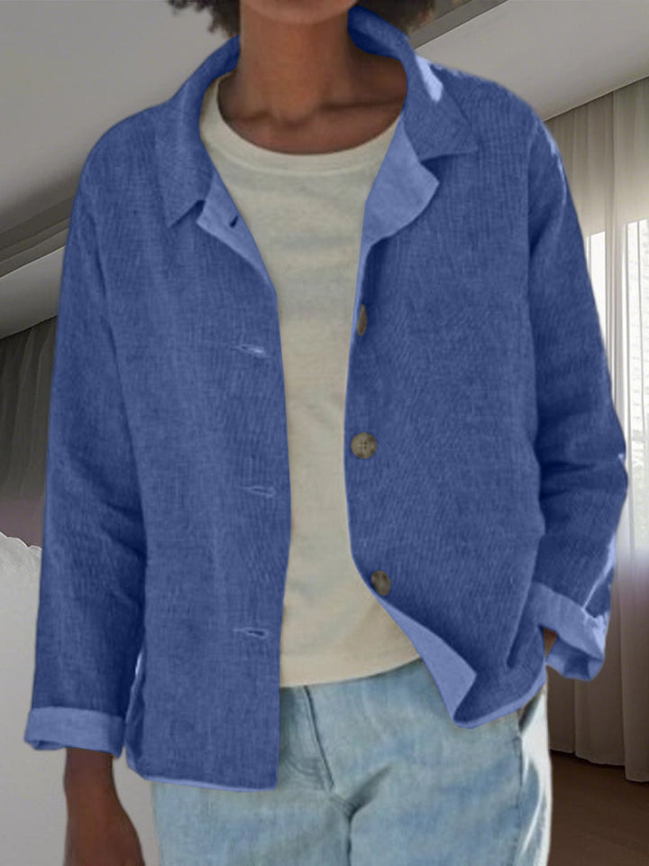 Zephyra | Women's Casual Long Sleeve Button Front Jacket - Image 7
